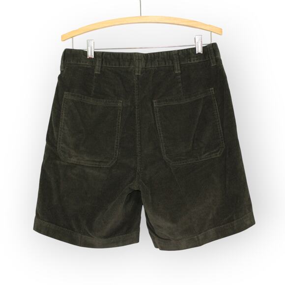 BOAST USA Mens 30 Patch Pocket Corduroy Short Olive Green NWT 7"Inseam - Picture 7 of 7